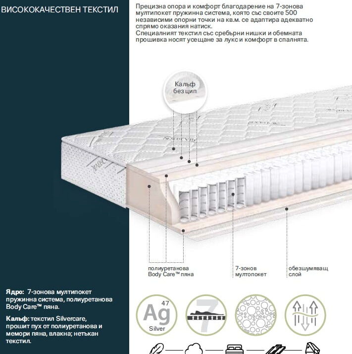 Alternative view of Матрак SILVER EXCLUSIVE