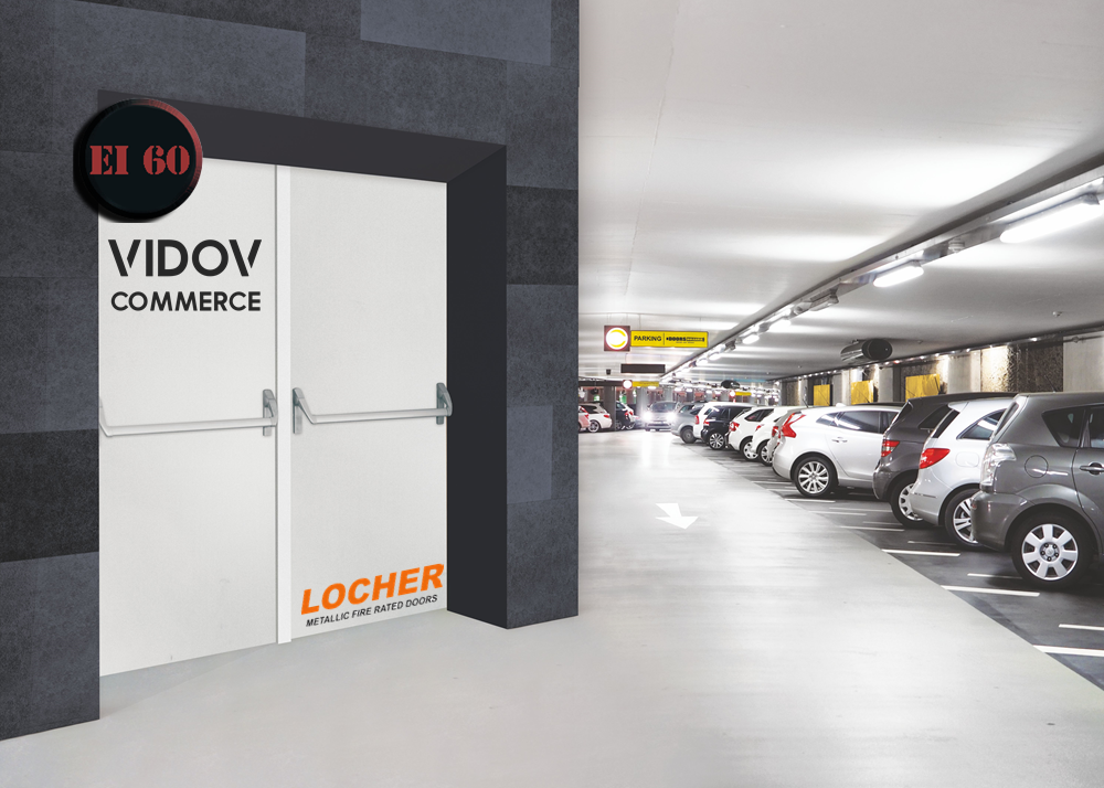 Alternative view of Пожароустойчива врата Locher двукрила EI 60