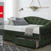 Тапицирано Легло Halmar модел Aloha в Зелен цвят
