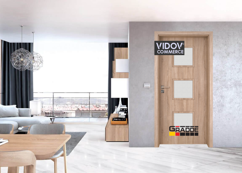 Интериорна врата Bergedorf Glas Дъб Вераде