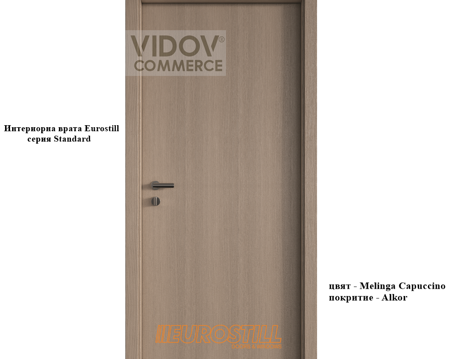 Alternative view of Интериорна врата Standard Melinga Capuccino