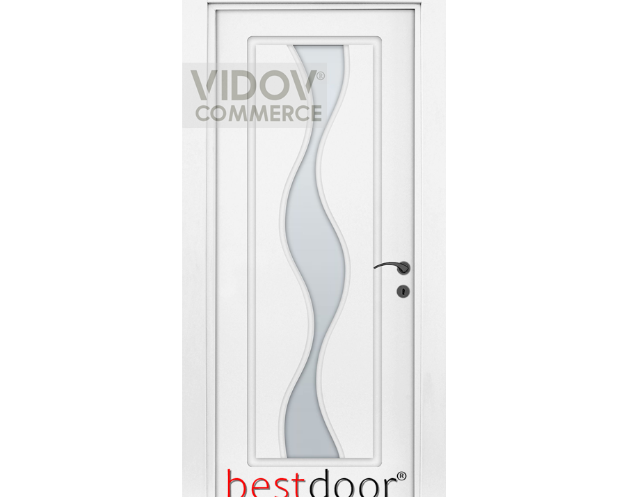 Alternative view of Интериорна врата BEST Door Volna Бял