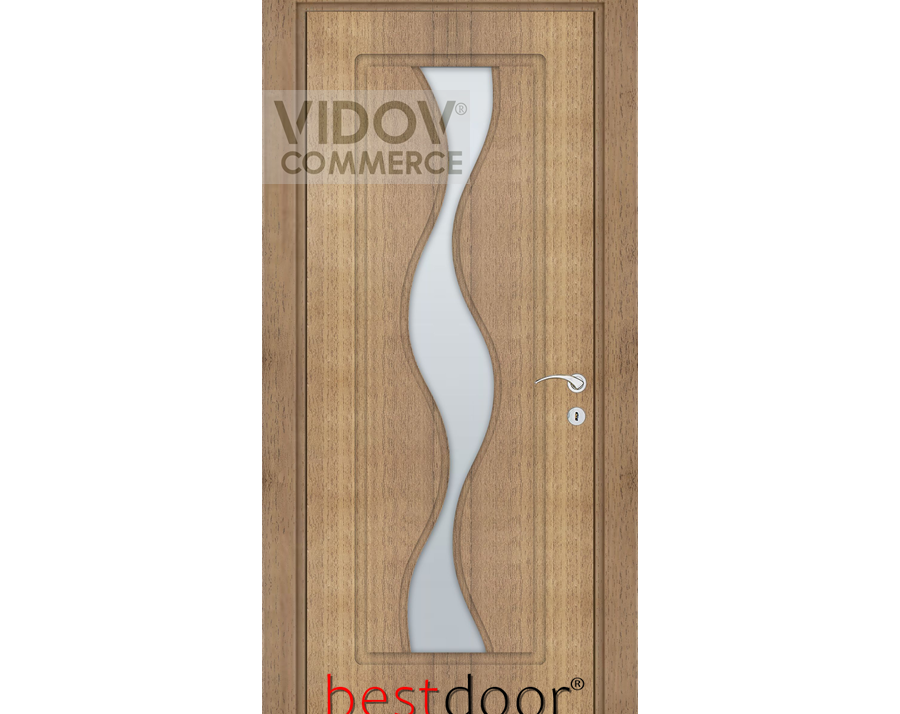 Alternative view of Интериорна врата BEST Door Volna Златен Дъб