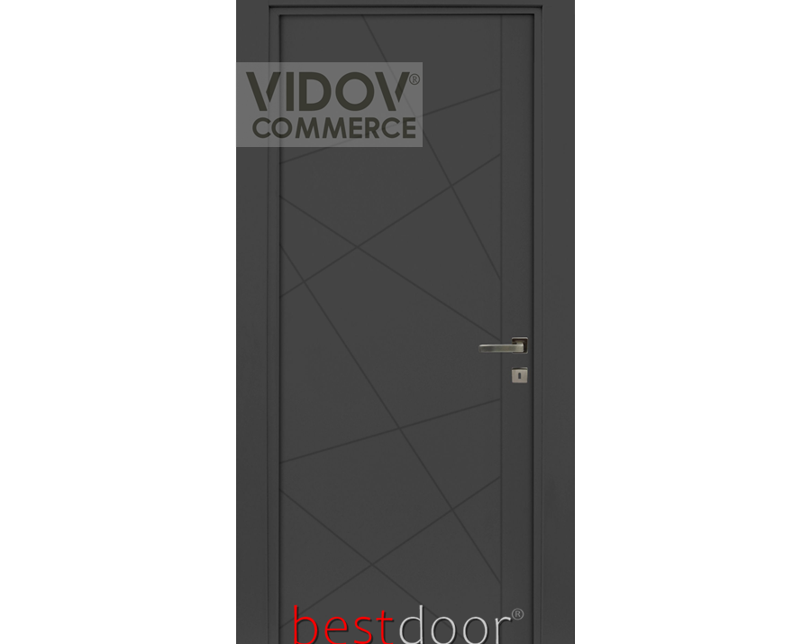 Alternative view of Интериорна врата BEST Door Gizam P Антрацит