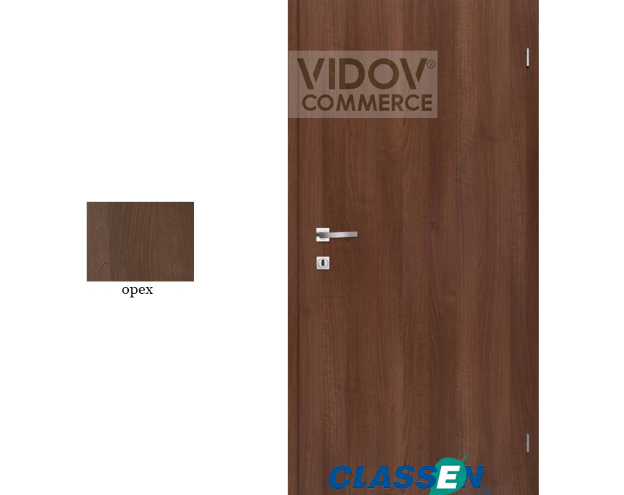 Alternative view of Интериорна врата Classen Century 1 Орех - PRIMO фолио