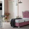 Тапицирано легло Therapy розово