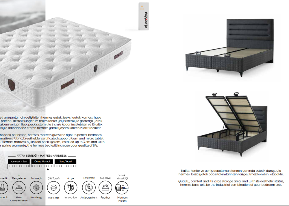 Alternative view of Тапицирано легло Hermes PL Bedding с матрак