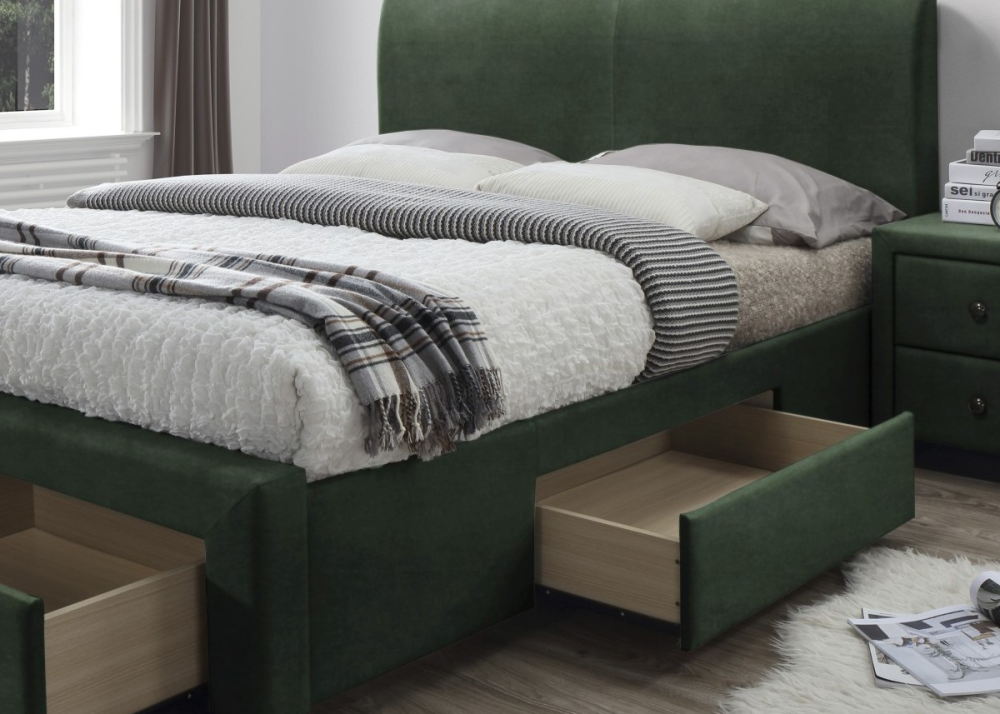 Alternative view of Тапицирано легло Modena 3 Тъмнозелено