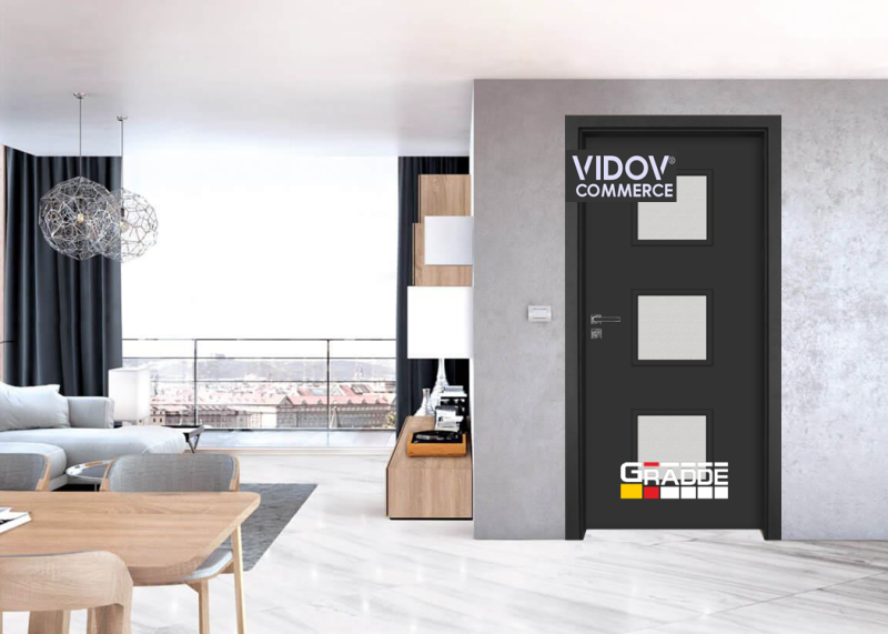 Интериорна врата Bergedorf Glas Антрацит
