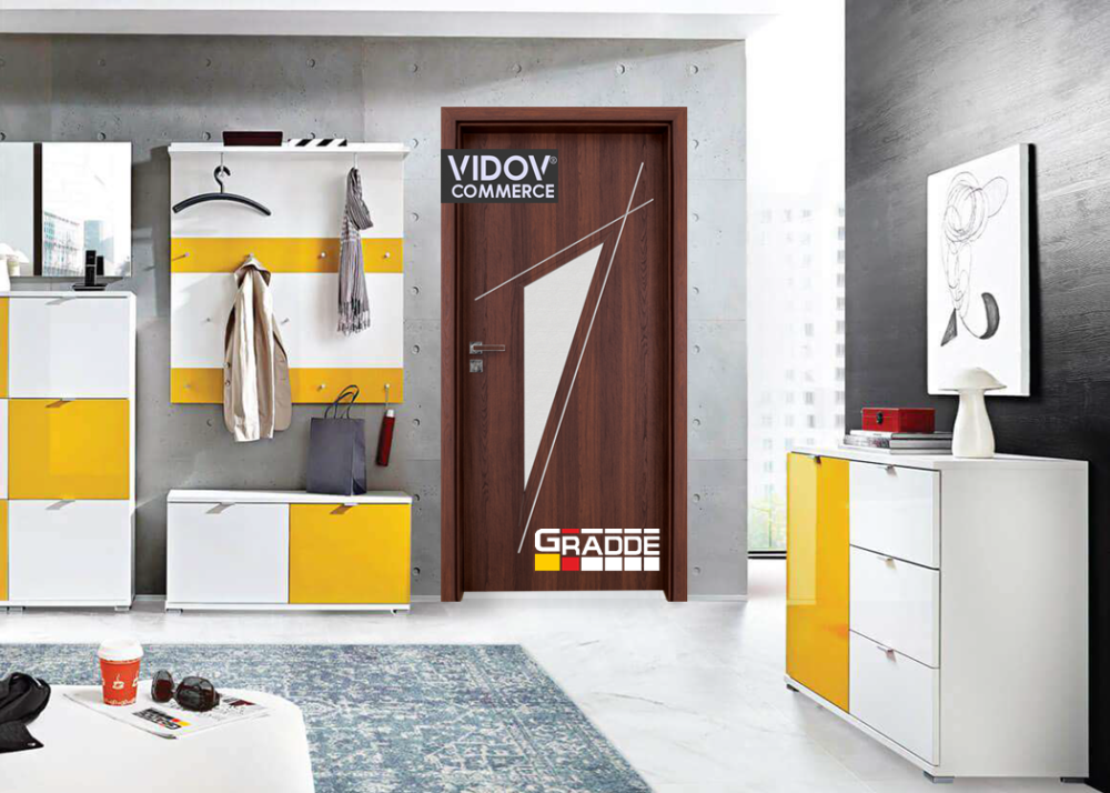 Интериорна врата Kristal Glas 4-2 Шведски Дъб