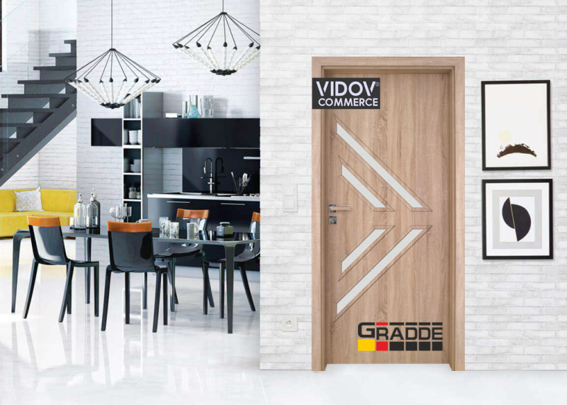 Интериорна врата Paragon Glas 3-4 Дъб Вераде