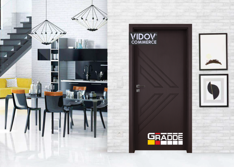 Интериорна врата Paragon Voll 3-1 Орех Рибейра