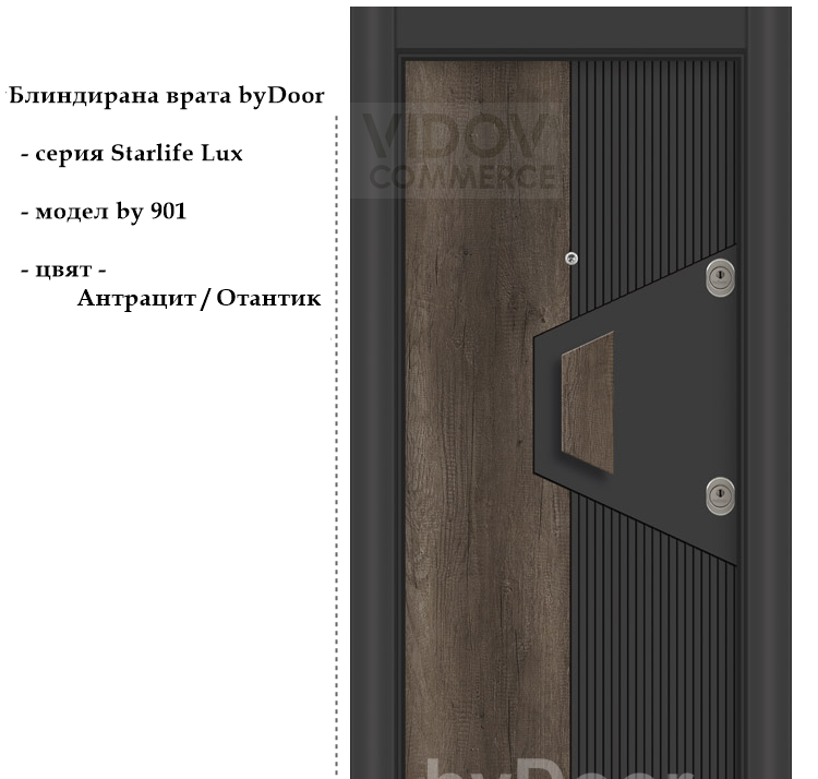 Alternative view of Блиндирана врата Starlife Lux by 901