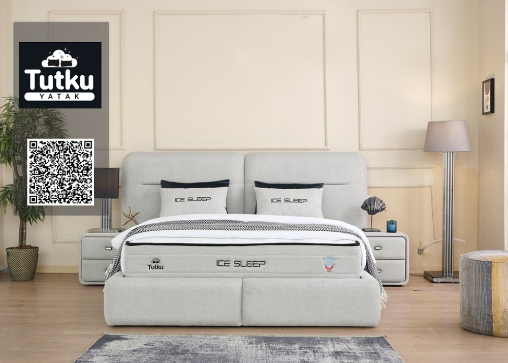 Тапицирано легло Ice Sleep с матрак