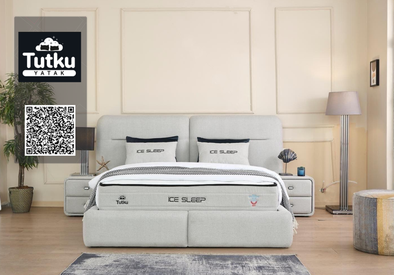 Тапицирано легло Ice Sleep с матрак