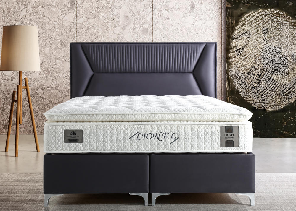 Alternative view of Тапицирано легло Lionel Сив Диамант - с матрак или без матрак