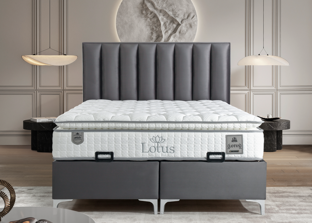 Alternative view of Тапицирано легло Lotus Uyku Dünyasi Сивo - с матрак или без матрак