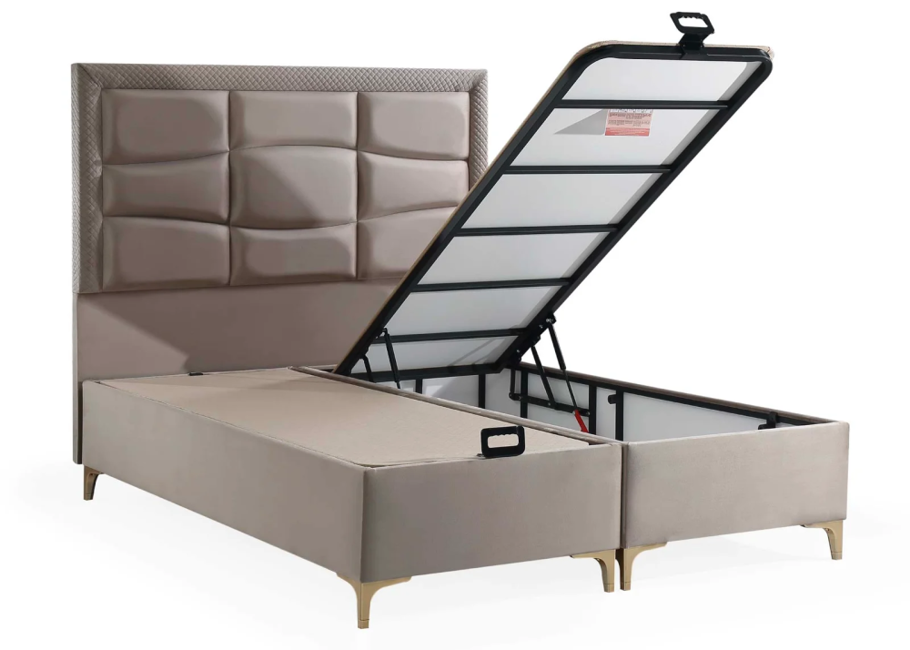 Alternative view of Тапицирано легло Roma Uyku Dünyasi Светлобежово - с матрак или без матрак