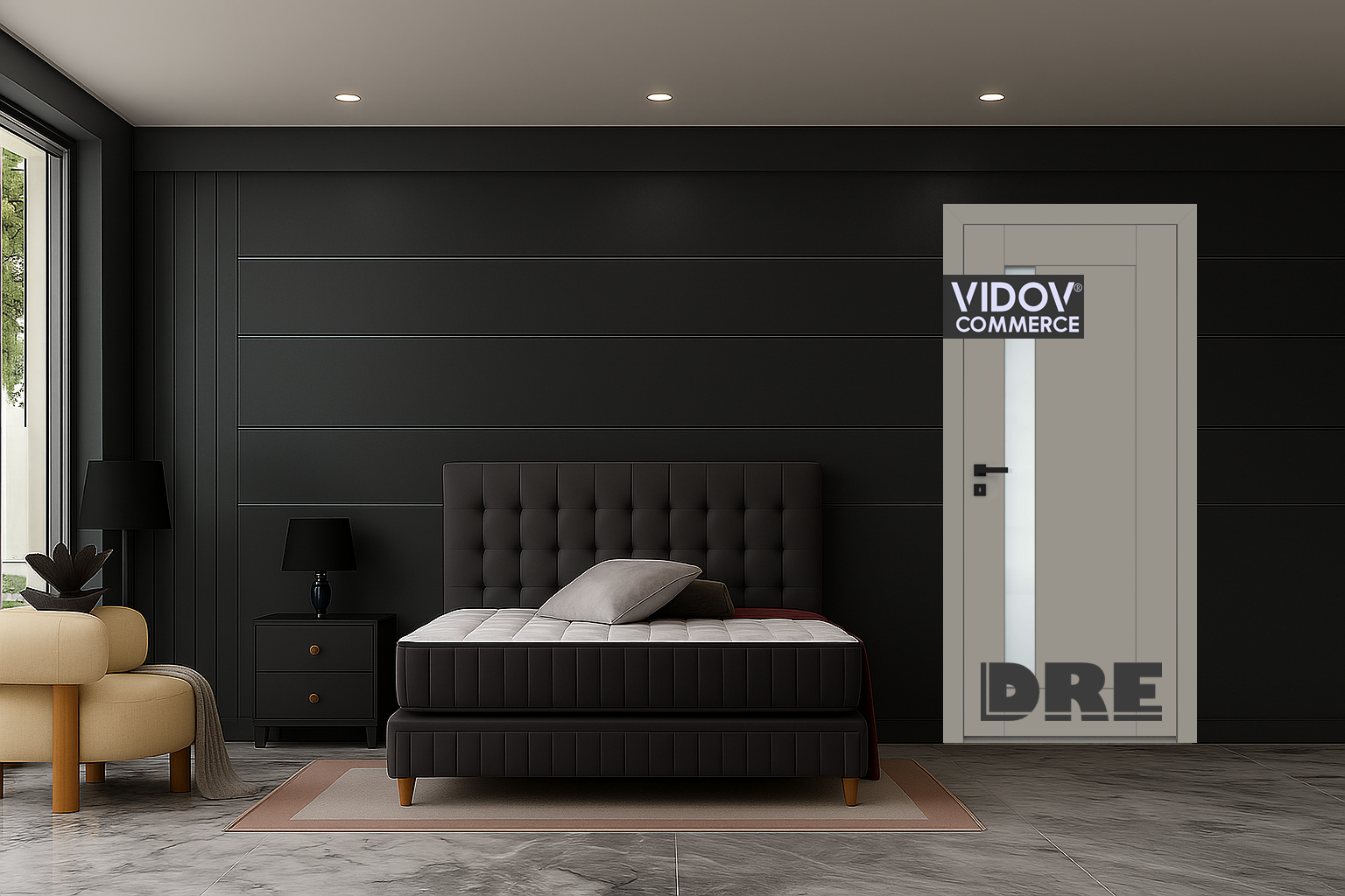 Интериорна врата Estra 11 Топло Сив Мат