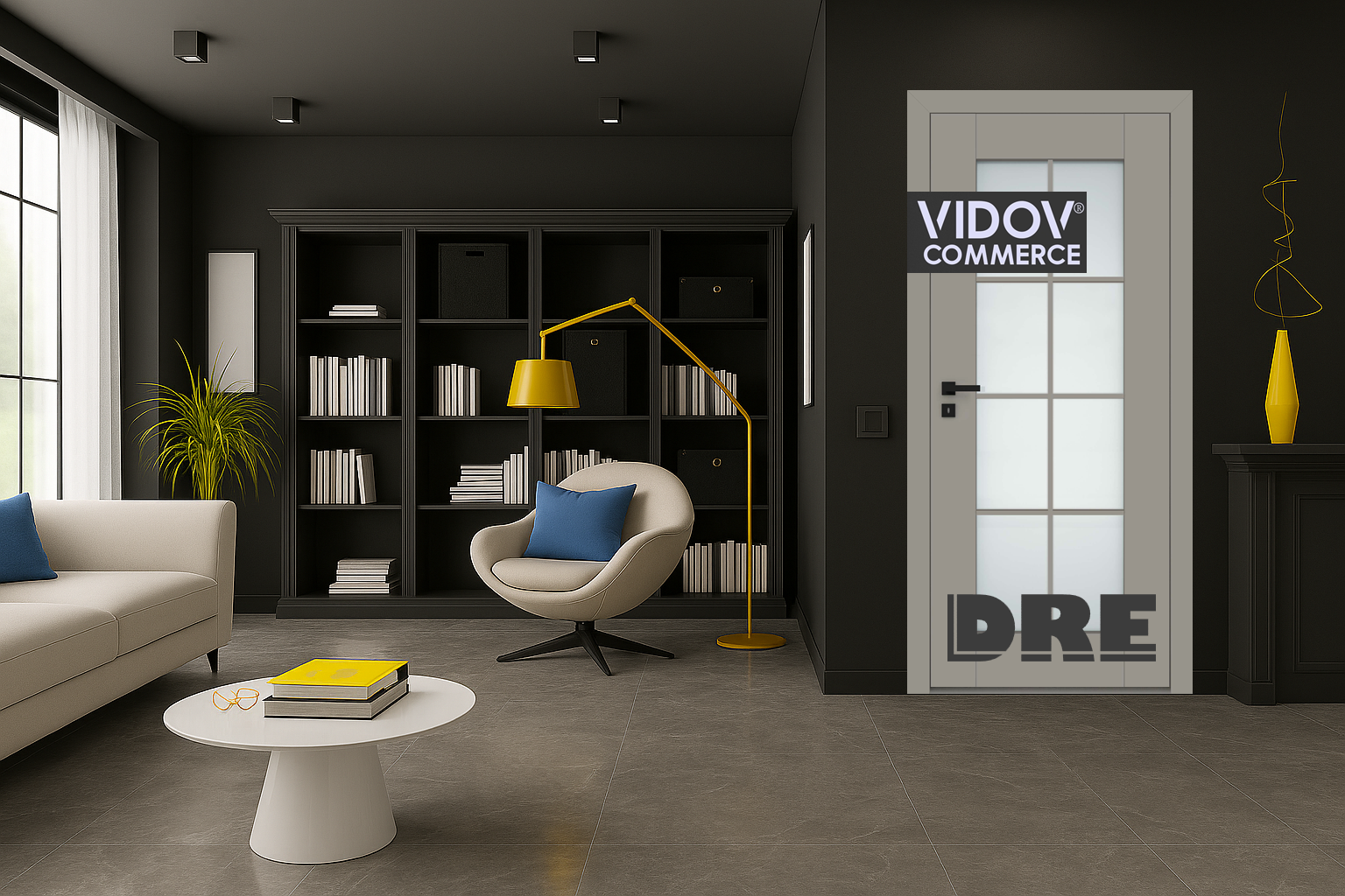 Интериорна врата Estra 13 Топло Сив Мат