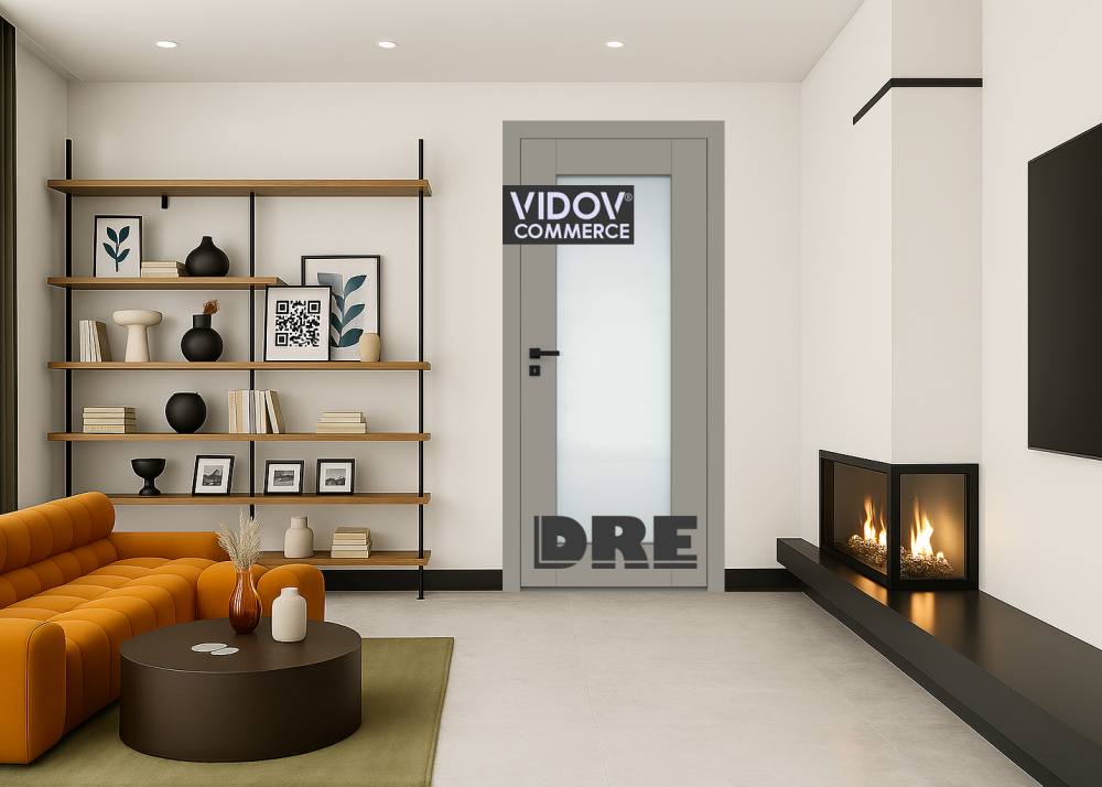 Интериорна врата Estra 6 Топло Сив Мат