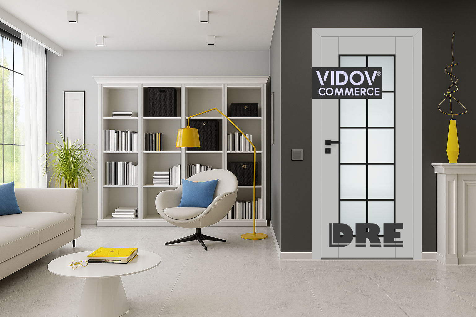 Интериорна врата Estra 9 Светло Сив Мат