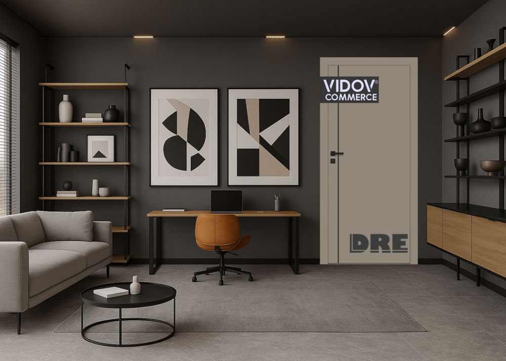 Интериорна врата Nova 60 Топло Сив Мат