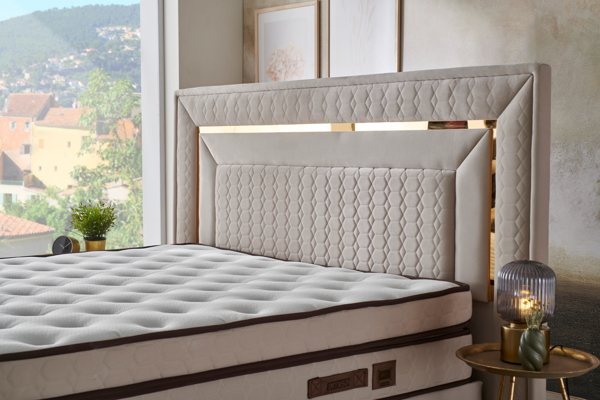 Тапицирано легло Grande PL Bedding - с матрак или без матрак - Image 2