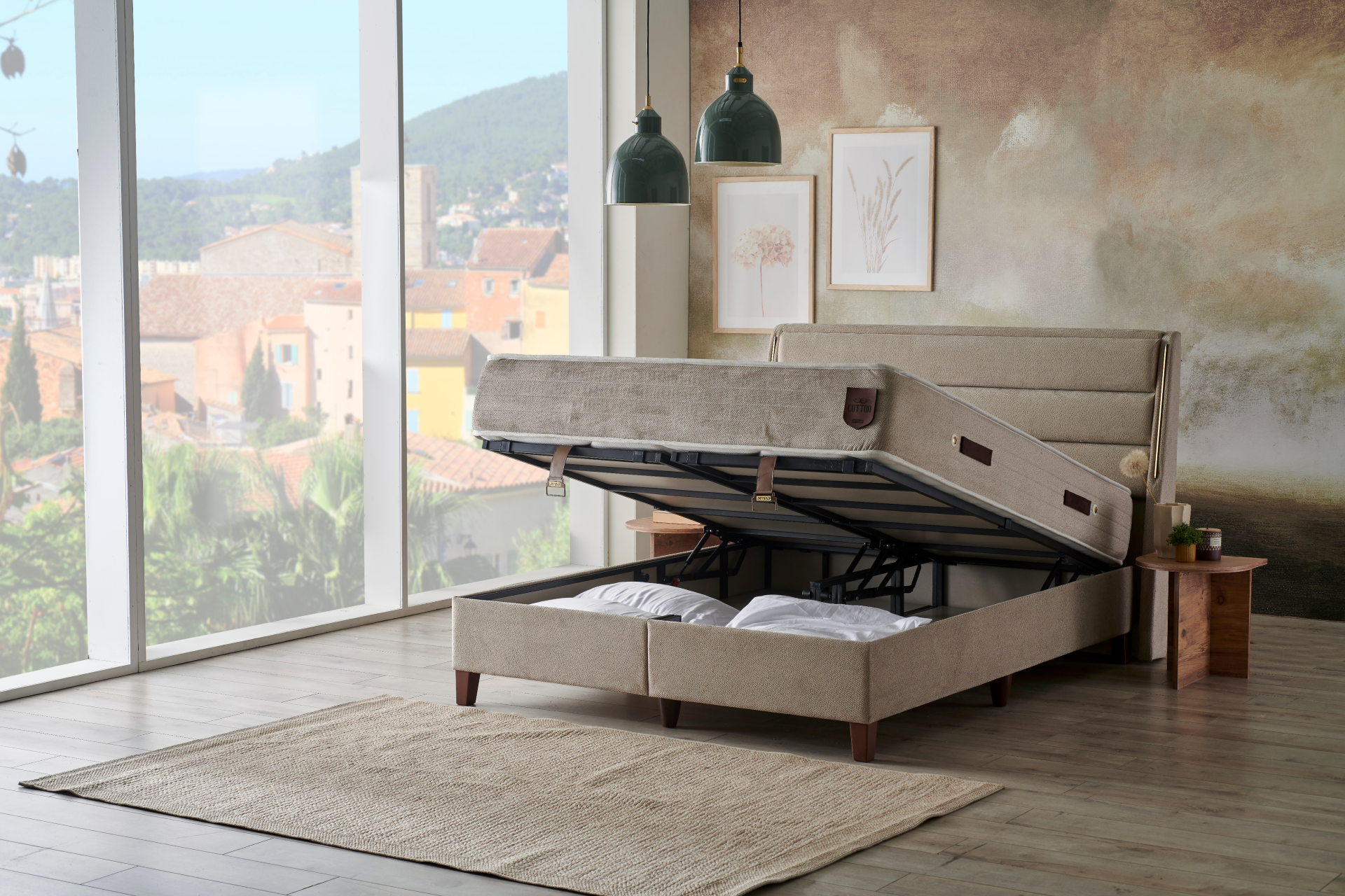 Тапицирано легло Grande Cotton PL Bedding - с матрак или без матрак - Image 6