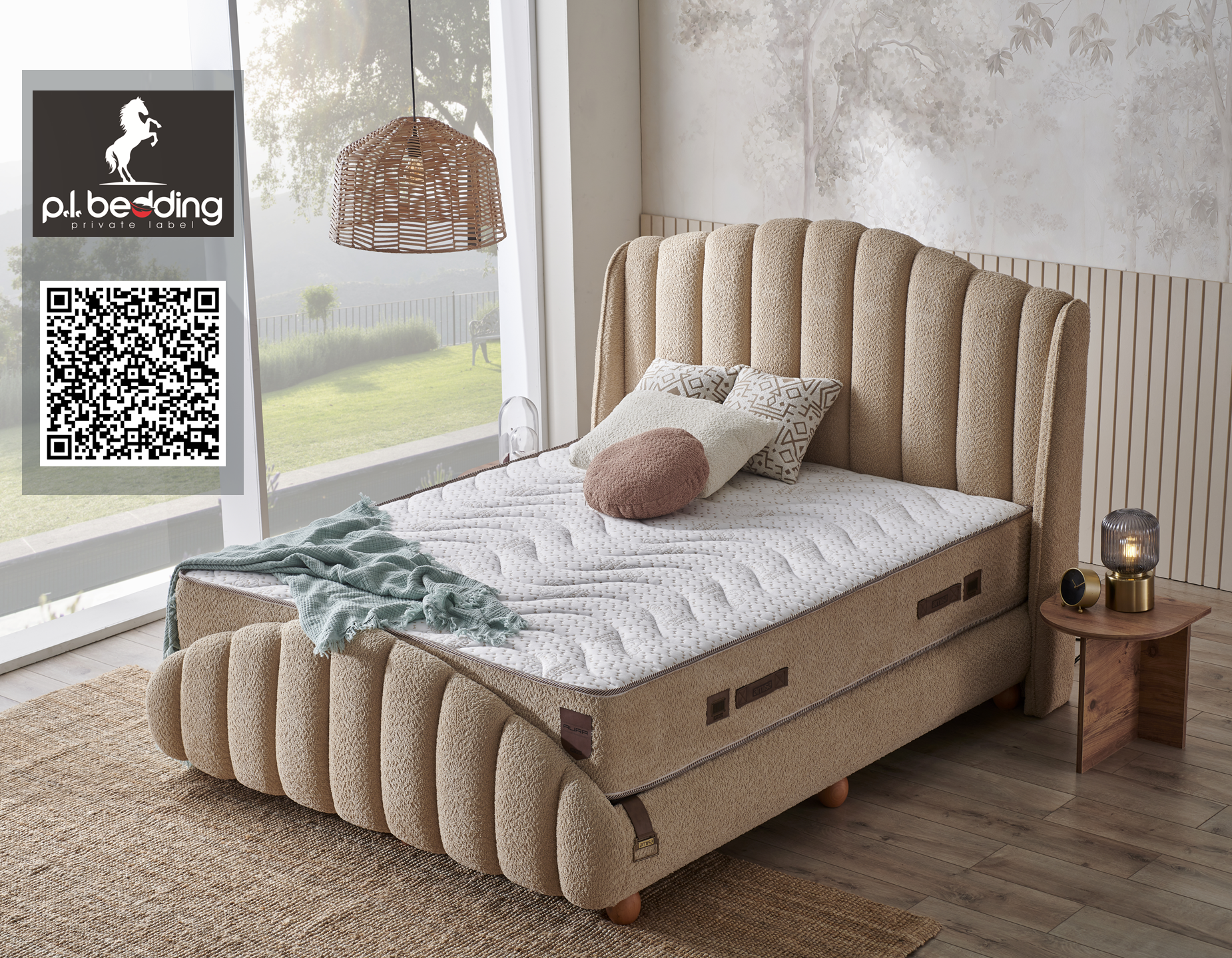 Тапицирано легло Aura PL Bedding