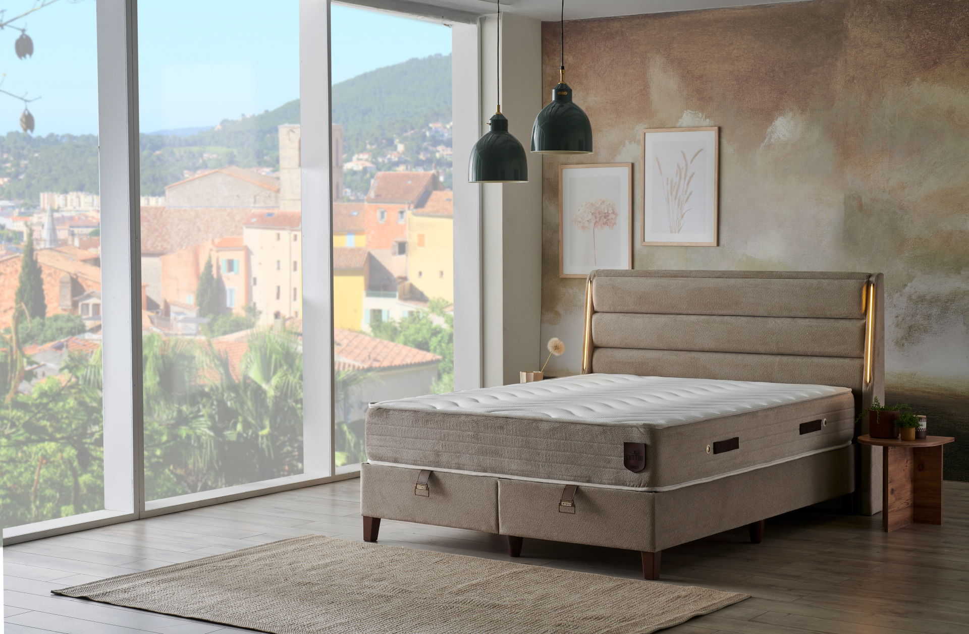 Тапицирано легло Grande Cotton PL Bedding - с матрак или без матрак - Image 4