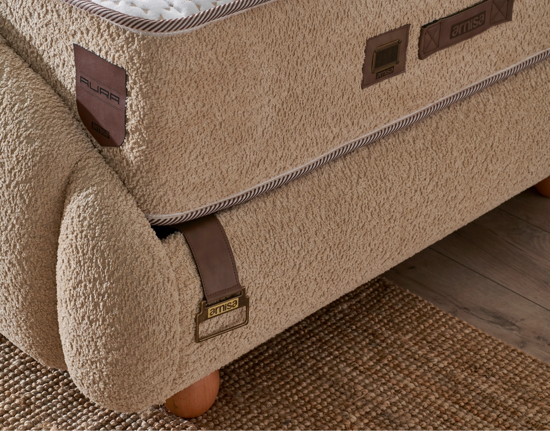 Тапицирано легло Aura PL Bedding - с матрак или без матрак - Image 6