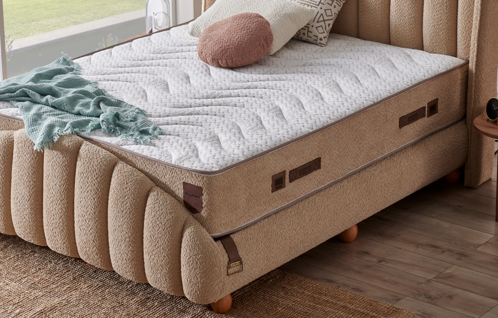 Тапицирано легло Aura PL Bedding - с матрак или без матрак - Image 8