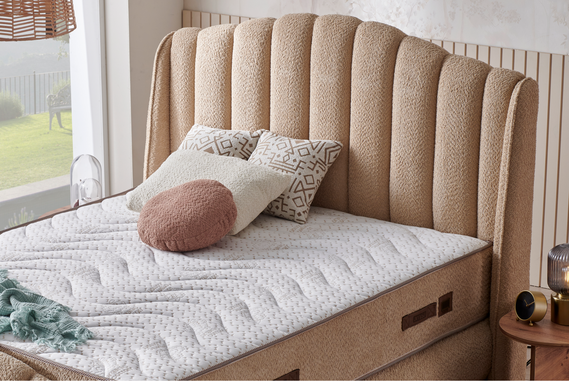 Тапицирано легло Aura PL Bedding - с матрак или без матрак - Image 2