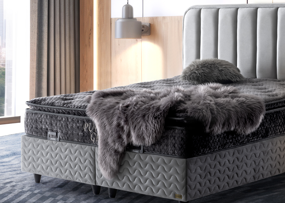 Тапицирано легло Puffi с матрак Puffi grey - Image 3