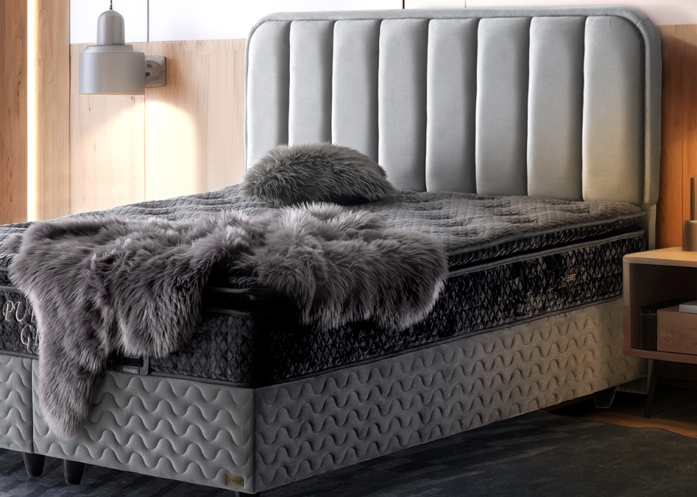 Тапицирано легло Puffi с матрак Puffi grey - Image 4