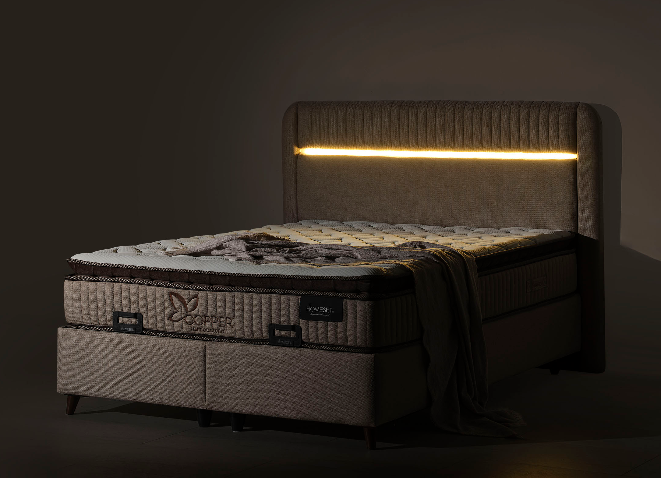 Тапицирано легло Copper с матрак Copper - Image 9